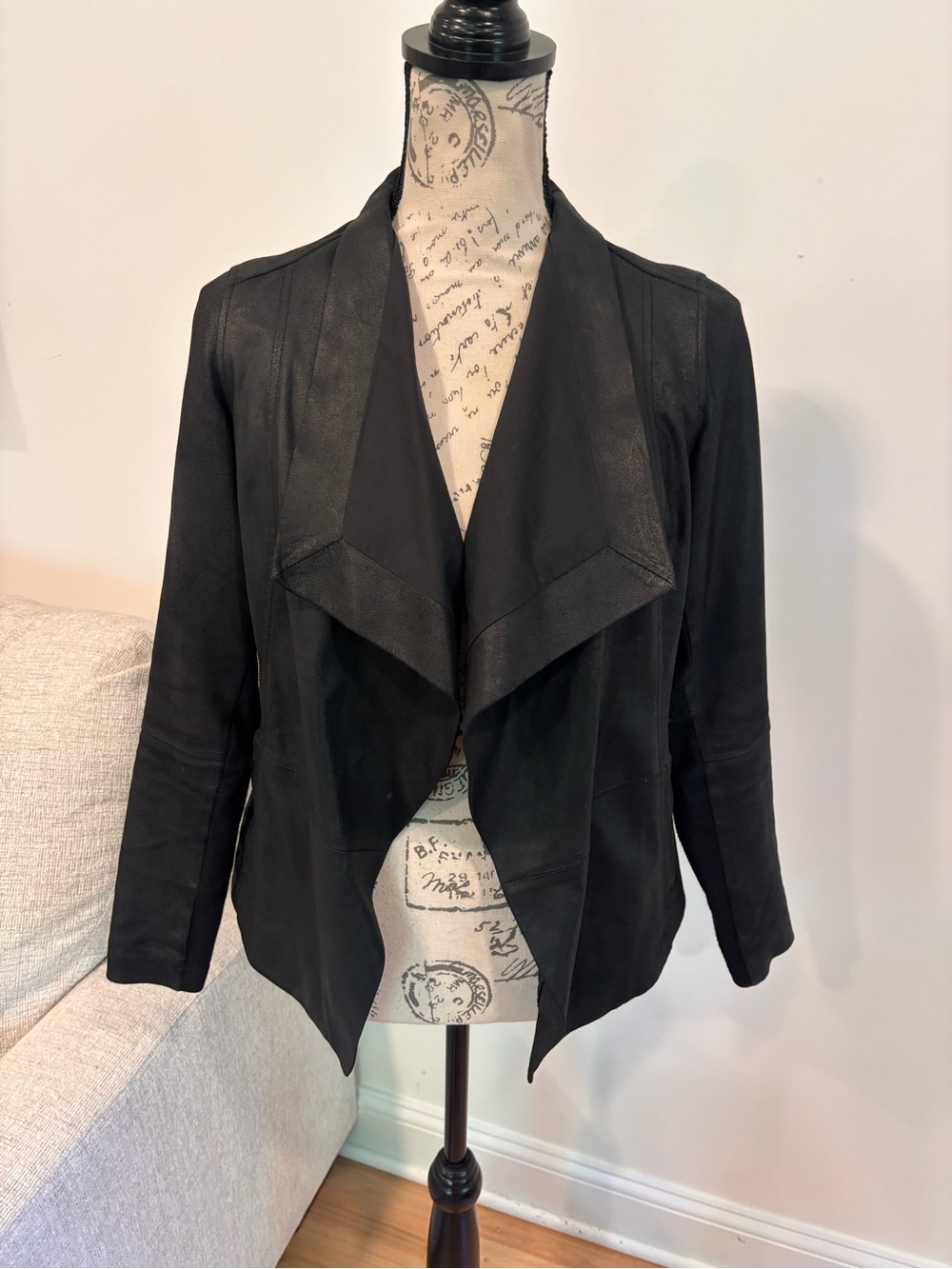 Vince Draped leather jacket size XXS